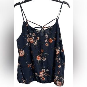 Sweetrain XL Floral Lightweight Feminine Tank Top